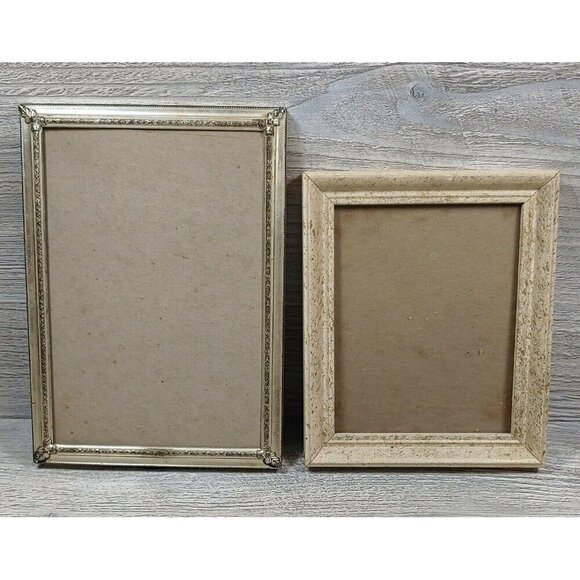 VTG Reliance Industries 411 Beige Free Standing Hanging Art Deco Picture Frame - Picture 1 of 12